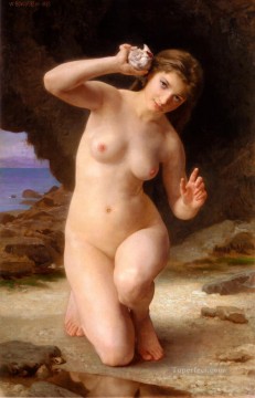  1885 Pintura - MujerAuCoquillage 1885 William Adolphe Bouguereau